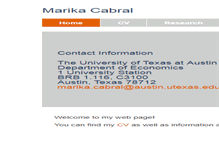 Tablet Screenshot of marikacabral.com